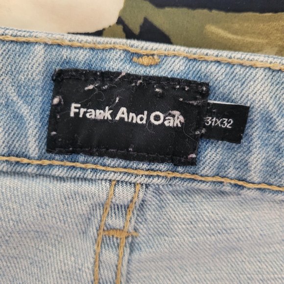 Frank and Oak "Dylan" Slim Fit Light Blue Jeans 31X32 - Picture 2 of 6